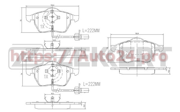 BS-1131 Zekkert для VAG 4BO698151K