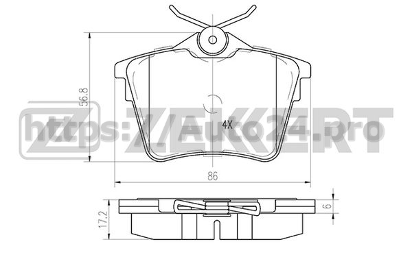 BS-1135 Zekkert для CITRO?NPEUGEOT 425326