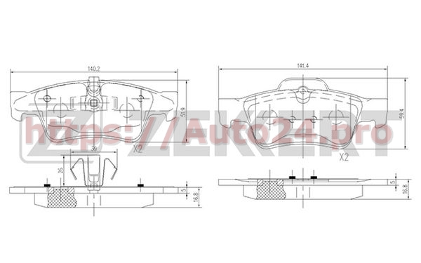 BS-1145 Zekkert для MERCEDES BENZ A0044205220