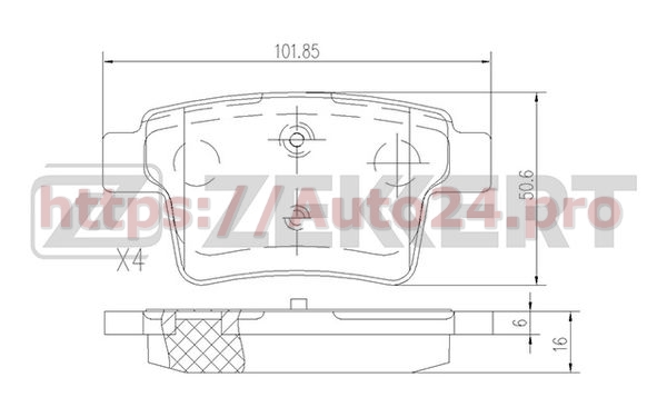 BS-1146 Zekkert для JAGUAR C2S48024