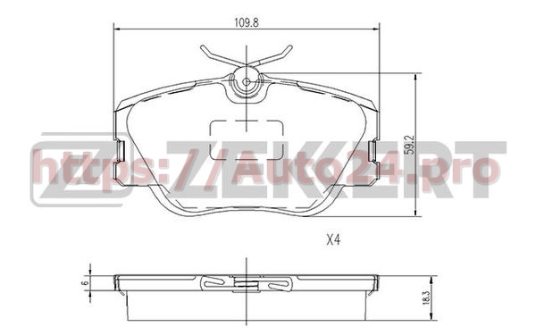 BS-1148 Zekkert для MERCEDES BENZ 0004200720