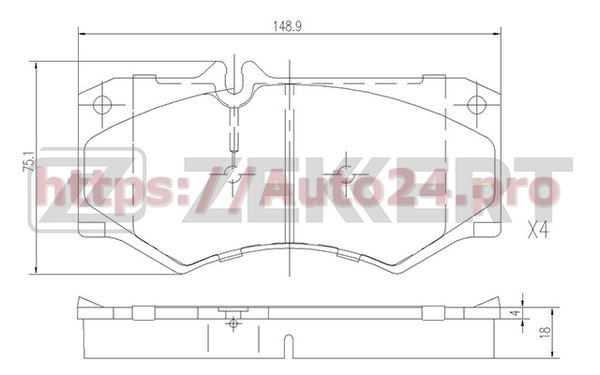 BS-1151 Zekkert для VAG 291698151A