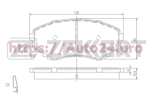 BS-1153 Zekkert для MAZDA LBZ13328Z