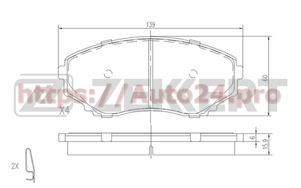 BS-1153 Zekkert для MAZDA LAZ53328Z