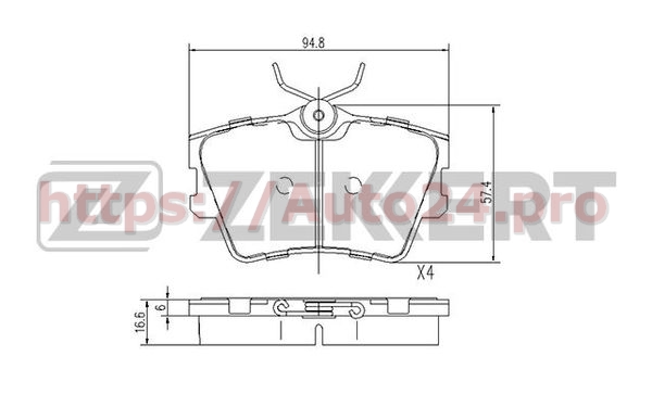 BS-1156 Zekkert для VAG 7D0698451J