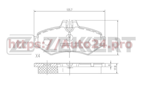 BS-1158 Zekkert для MERCEDES BENZ 0004209720