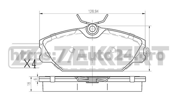 BS-1159 Zekkert для RENAULT 7701209380