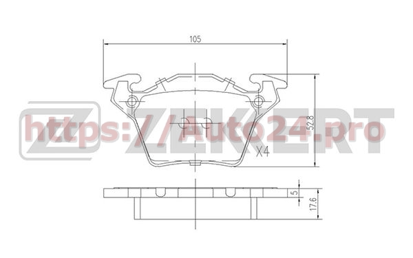 BS-1160 Zekkert для MERCEDES BENZ 0004214210