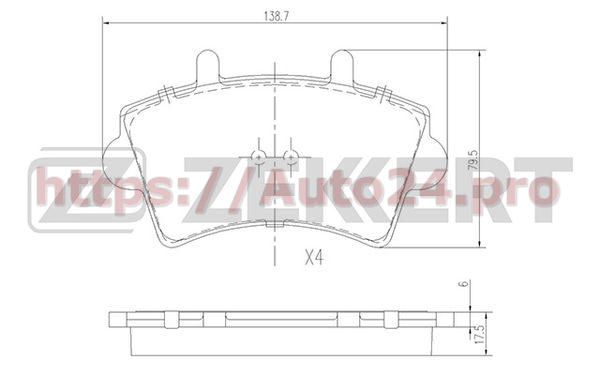 BS-1161 Zekkert для NISSAN 7701207339