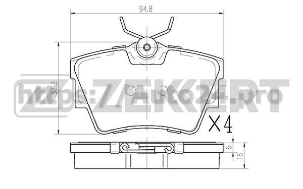 BS-1162 Zekkert для VAUXHALL 1605199