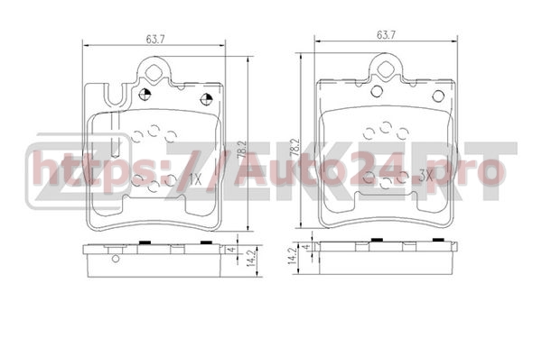 BS-1165 Zekkert для MERCEDES BENZ 0024205220