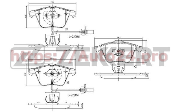 BS-1173 Zekkert для VAG 4F0698151B