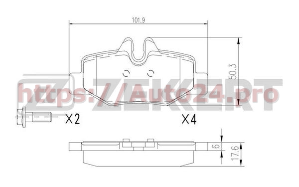 BS-1212 Zekkert для MERCEDES BENZ 0034208120