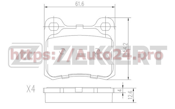 BS-1215 Zekkert для MERCEDES BENZ 0004209820