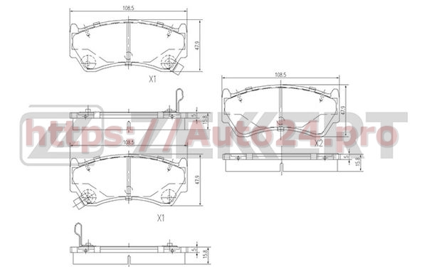 BS-1217 Zekkert для NISSAN D10603N390