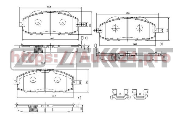 BS-1219 Zekkert для NISSAN 41060VC091