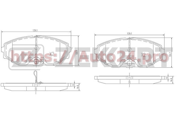 BS-1220 Zekkert для INFINITI D10603Y690