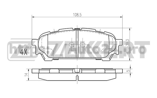 BS-1223 Zekkert для SUBARU 26696FE050