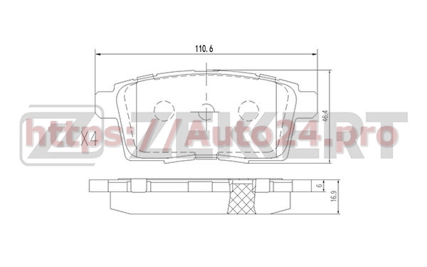 BS-1229 Zekkert для MAZDA L2Y82643ZA