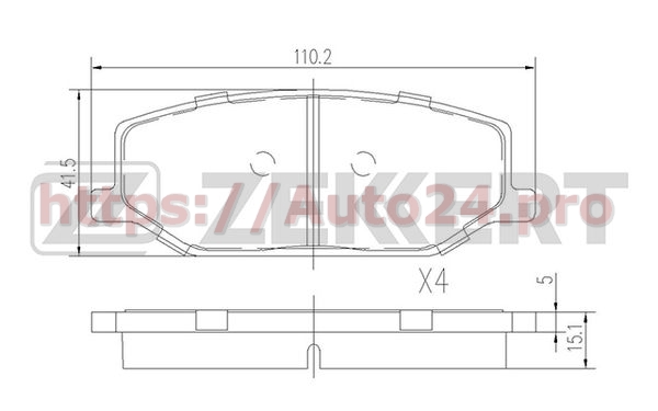 BS-1231 Zekkert для SUZUKI 5511070A00