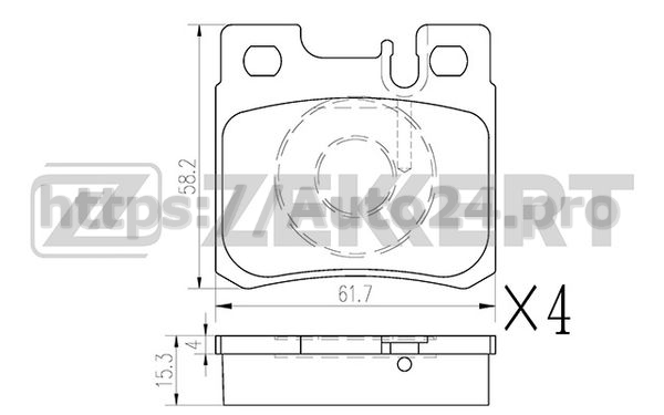 BS-1233 Zekkert для MERCEDES BENZ A0014200220