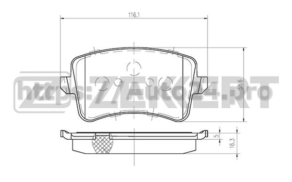 BS-1243 Zekkert для VAG 8K0698451C