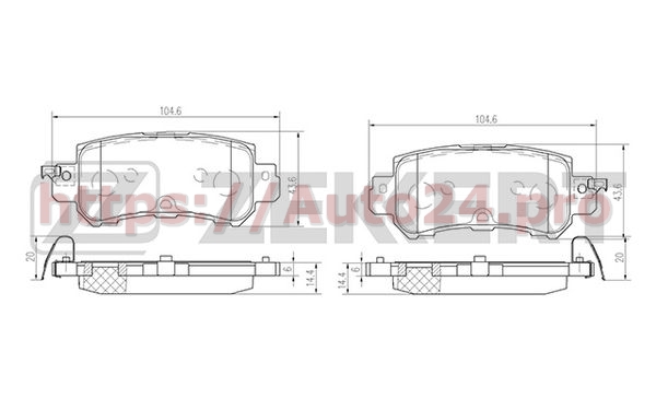 BS-1246 Zekkert для MAZDA K0Y12648ZC