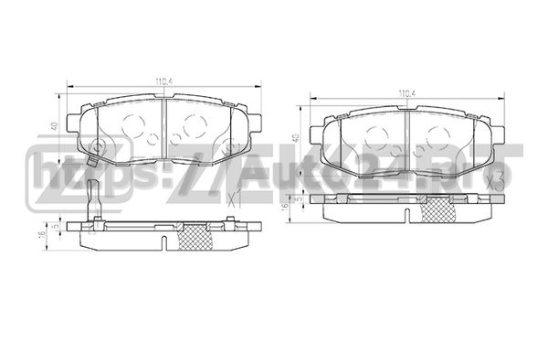 BS-1247 Zekkert для SUBARU 26696CA000