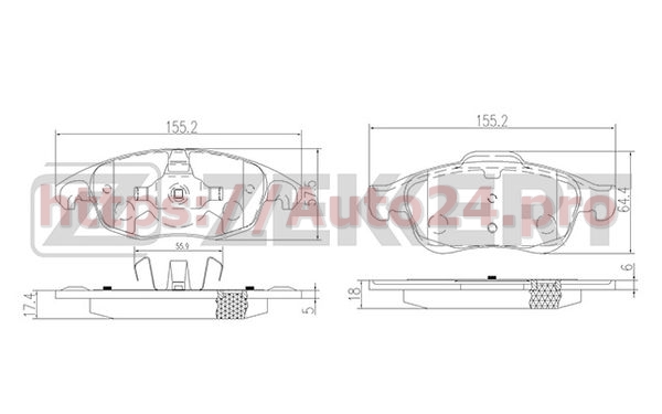 BS-1254 Zekkert для CITRO?NPEUGEOT E172295