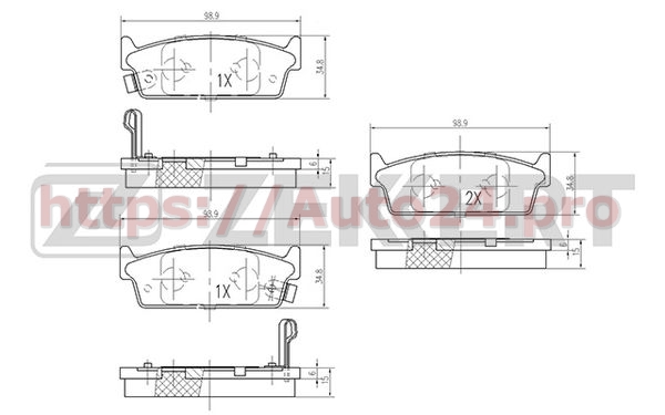 BS-1262 Zekkert для NISSAN 4406055F90