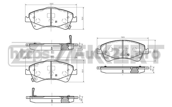 BS-1263 Zekkert для TOYOTA 0446502280
