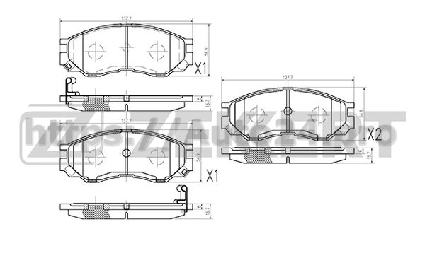 BS-1270 Zekkert для MITSUBISHI MR510680