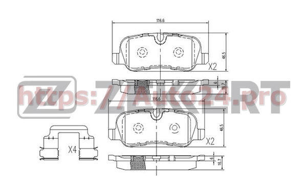 BS-1272 Zekkert для LAND ROVER LR055454