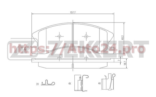 BS-1278 Zekkert для JEEP 5093138AA