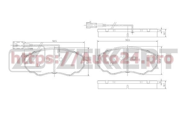 BS-1460 Zekkert для ALFA ROMEOFIATLANCIA 9949482