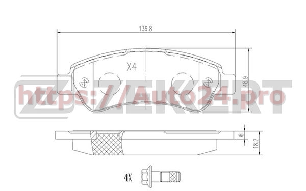 BS-1470 Zekkert для ALFA ROMEOFIATLANCIA 71773149