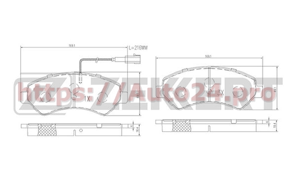 BS-1471 Zekkert для ALFA ROMEOFIATLANCIA 77364319