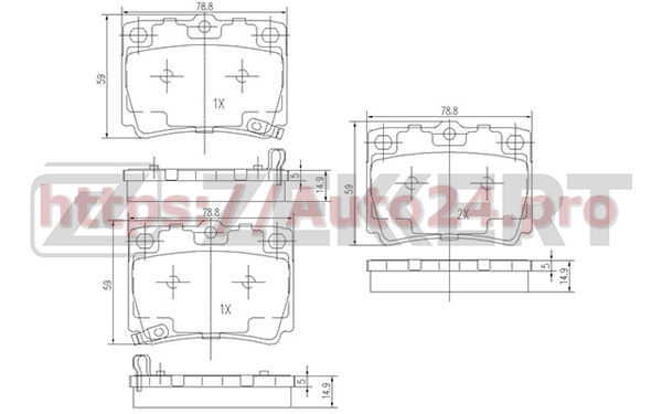 BS-1637 Zekkert для MITSUBISHI MR307247