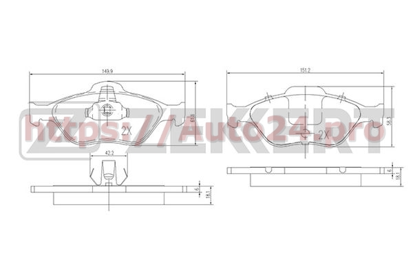 BS-1652 Zekkert для FORD 1101463