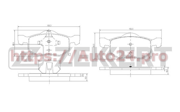 BS-1671 Zekkert для MAZDA EFY13323Z