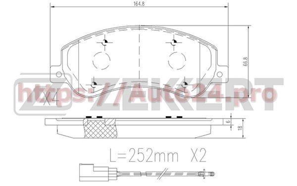 BS-1680 Zekkert для FORD 1433952