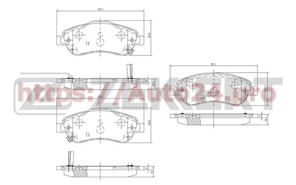 BS-1753 Zekkert для HONDA 45022T1EG00