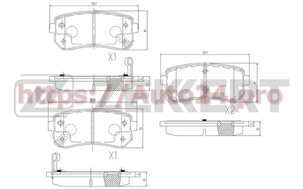 BS-1759 Zekkert для KIA 583021XA30