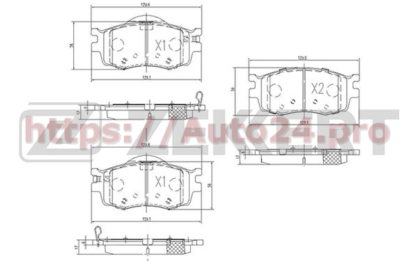BS-1776 Zekkert для HYUNDAI 581011GA00
