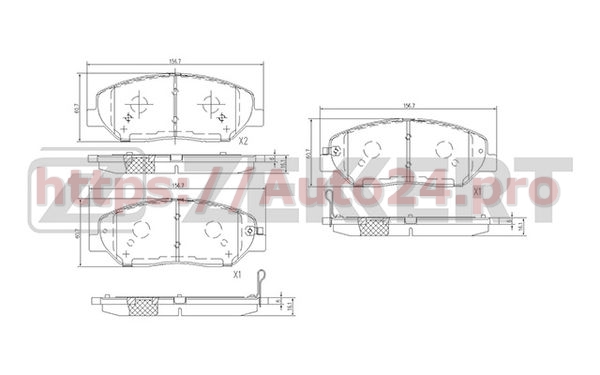 BS-1777 Zekkert для KIA 581014DU00