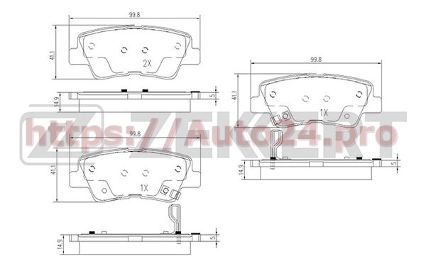BS-1781 Zekkert для HYUNDAI 583023ZA10