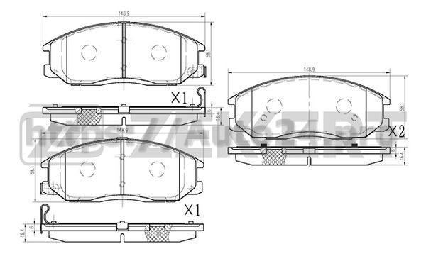 BS-1794 Zekkert для HYUNDAI 581013AA20