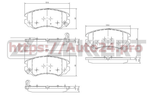 BS-1799 Zekkert для KIA 581012CA11