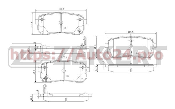 BS-1811 Zekkert для HYUNDAI 583023JA50