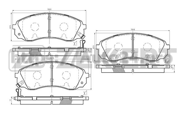 BS-1812 Zekkert для HYUNDAI 581014HA50